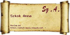 Szkok Anna névjegykártya